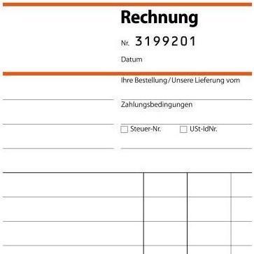 Sigel, Formular, Rechnungsblock Papierformat: DIN A5 selbstdurchschreibend: Ja (50 x)