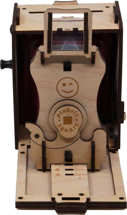 Actual product image Jollylook Pinhole Square Instant Film Camera Wood Light BR (JLK022)