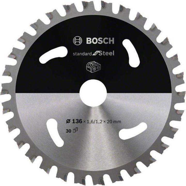 Image du produit Bosch Professional Zubehör Lame de scie circulaire PRO Steel cordless, 136 x 1,6 x 20 mm