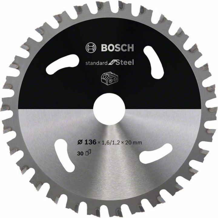 Bosch Professional Zubehör PRO Steel cordless circular saw blade, 136 x 1.6 x 20 mm