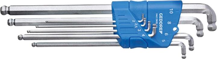 Gedore H 42 DKEL-88 Jeu de tournevis d'angle XL 8 pièces 2-10mm