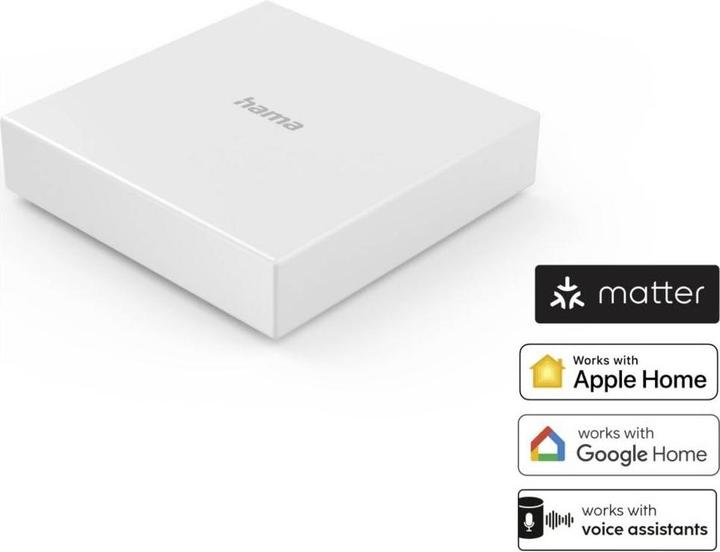 Produktbild Hama Smart-Home-Hub, Matter, Zigbee, Thread, für Sprach-/Appsteuerung (00176637)