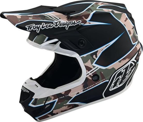 Troy Lee Designs SE4 Polyacrylite MIPS helmet, Matrix Camo, black, M | 57-58cm (58 cm)