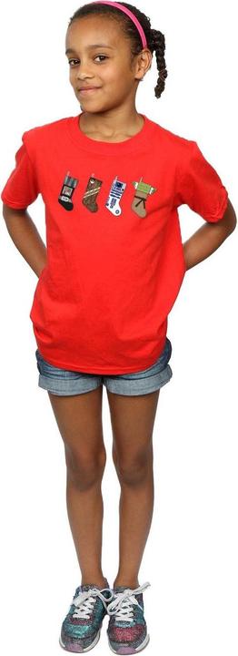 Image du produit Star Wars - T-shirt CHRISTMAS STOCKINGS - Fille (140, 146)