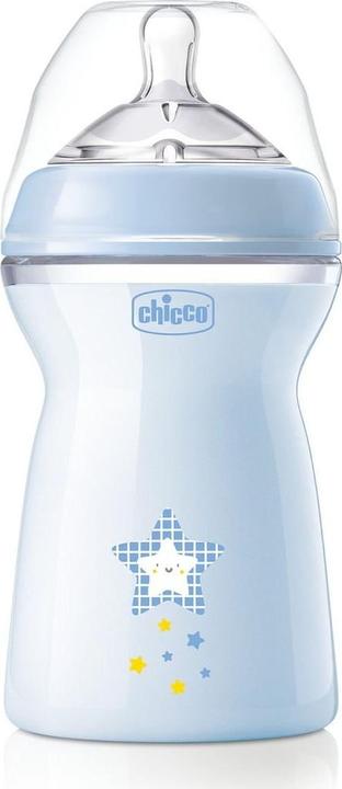 Productafbeelding Chicco Babyfles NATURAL FEELING PP Teat Silicone Medium Flow BLAUW 2m+ (250 ml)
