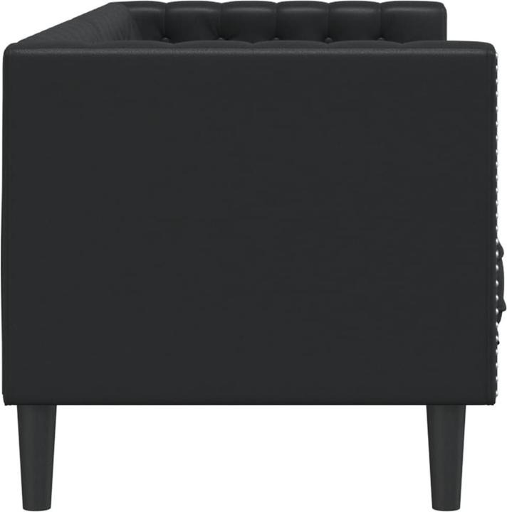 Produktbild vidaXL Chesterfield Sofa 3-Sitzer Couch Sessel Polstersofa Schwarz Kunstleder