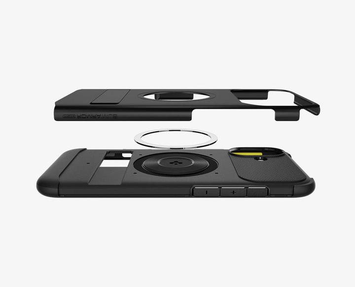 Immagine prodotto Spigen Slim Armor Mag iPhone 16 Magsafe czarny/nero ACS08227 (Apple iPhone 16)