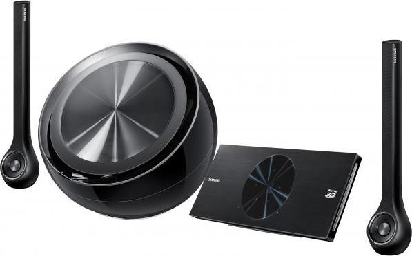 Actual product image Samsung HT-D7200B, 2.1 3D Blu-Ray home cinema system, black (400 W)
