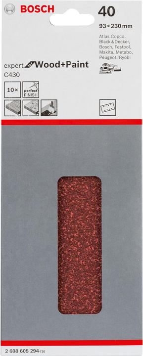 Actual product image Bosch Professional Zubehör Sanding sheet C430 (40)