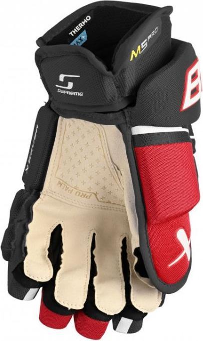 Actual product image Bauer Supreme M5 Pro INT Hockey Gloves (Red, 13"/33 cm) (13)