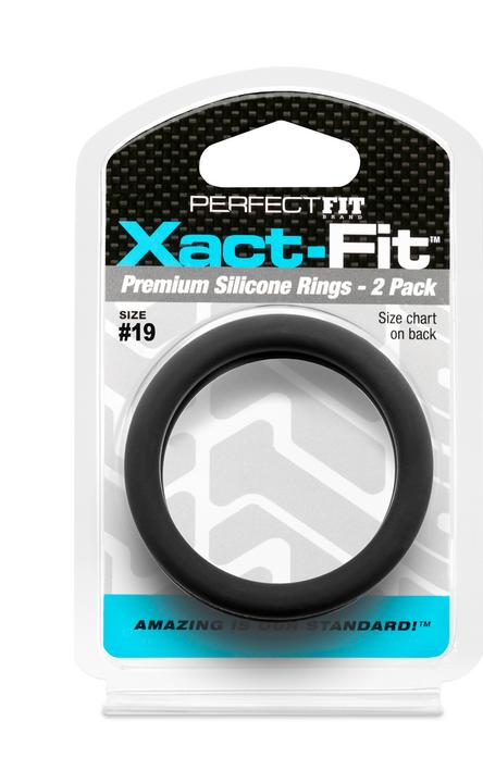 Actual product image PerfectFitBrand #19 Xact-Fit Cockring 2-pack (4.80 cm)