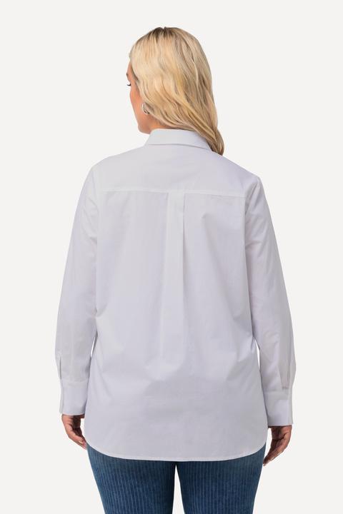 Produktbild Ulla Popken Hemdbluse, Buchstaben, Hemdkragen, Langarm (60)
