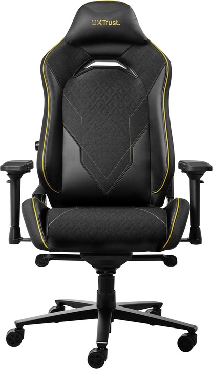 Produktbild Trust GXT 721 Ruya Pro, Universal-Gamingstuhl, 150 kg, 195 cm, Schwarz, Aluminium, Schwarz