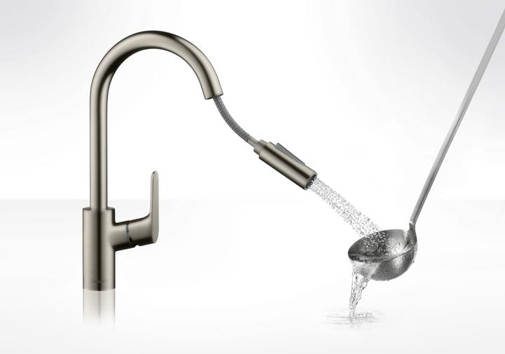 Produktbild hansgrohe Focus M41 Einhebel-Küchenarmatur 240, Ausziehbrause, 2 Strahlarten