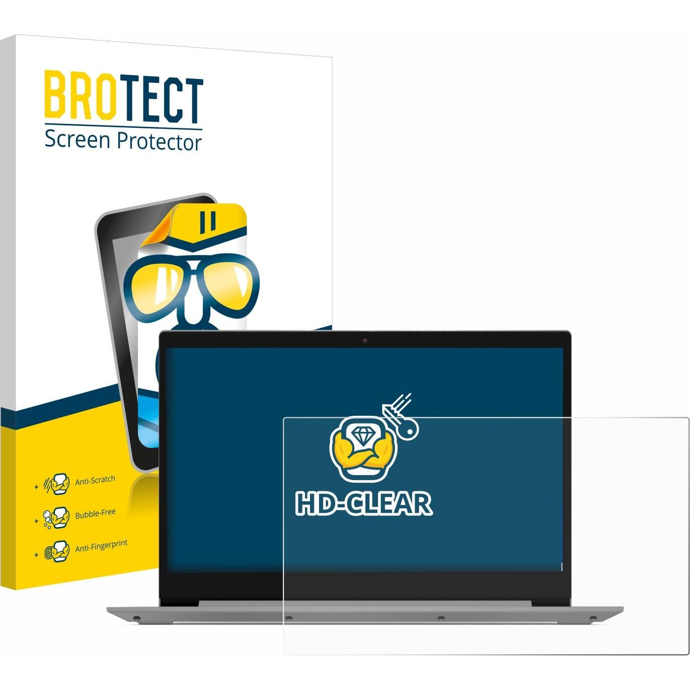 BROTECT Schutzfolie Displayschutz Klar (14", 16 : 9), Notebook Schutzfolie