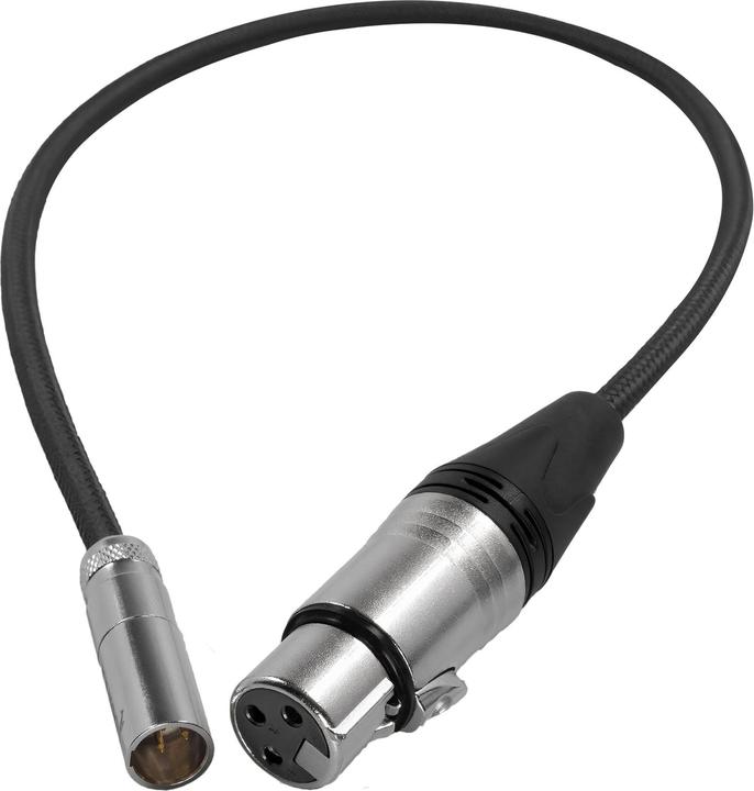 Image du produit Kondor Blue Mini XLR à XLR pour caméra BMPCC 6K Pro/C70 (Raven Black)(16") (0.41 m, Spécifique à l'appareil)