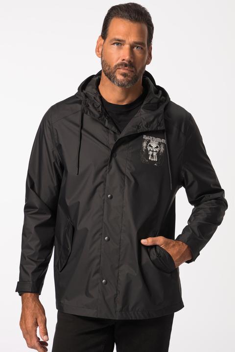 Produktbild JP1880 Regenjacke, Iron Maiden, wasserabweisend, Kapuze, Zipper, leichtes Futter (6XL)
