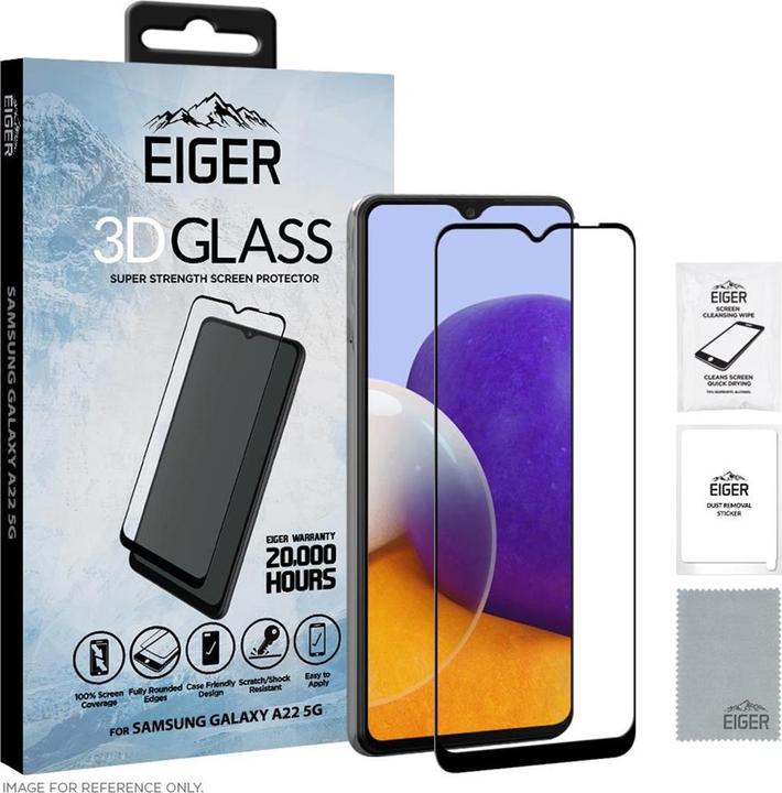 Produktbild Eiger Mountain Glass Clear Edge (1 Stk., Samsung Galaxy A22 5G)