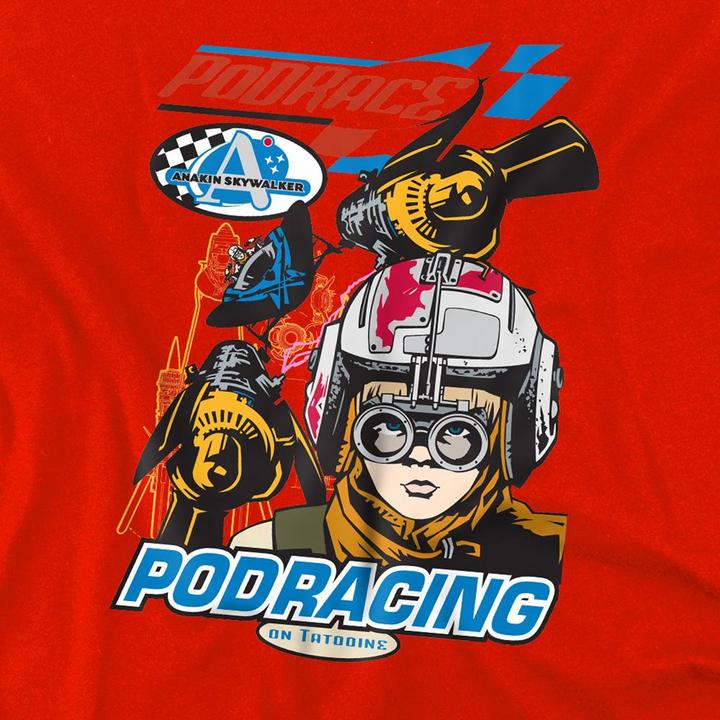 Produktbild Star Wars Comic Pod Racing Kapuzenpullover meliert (128)