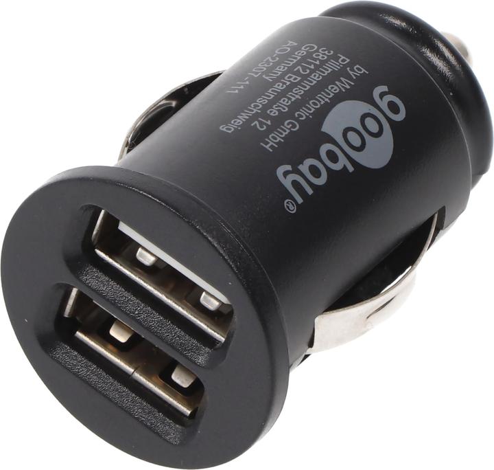 Produktbild Goobay Dual USB-Autoladegerät 3,1A
