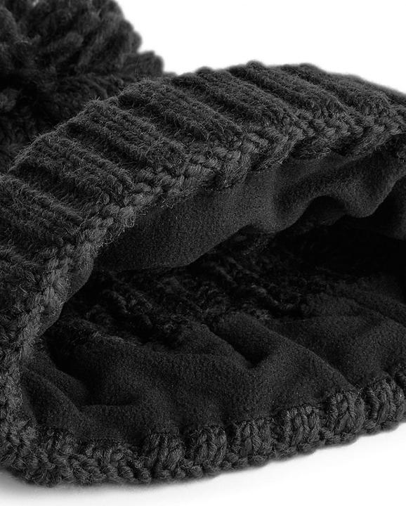 Produktbild Beechfield Unsiex Bommelmütze mit Zopfmuster Erwachsene (One Size)