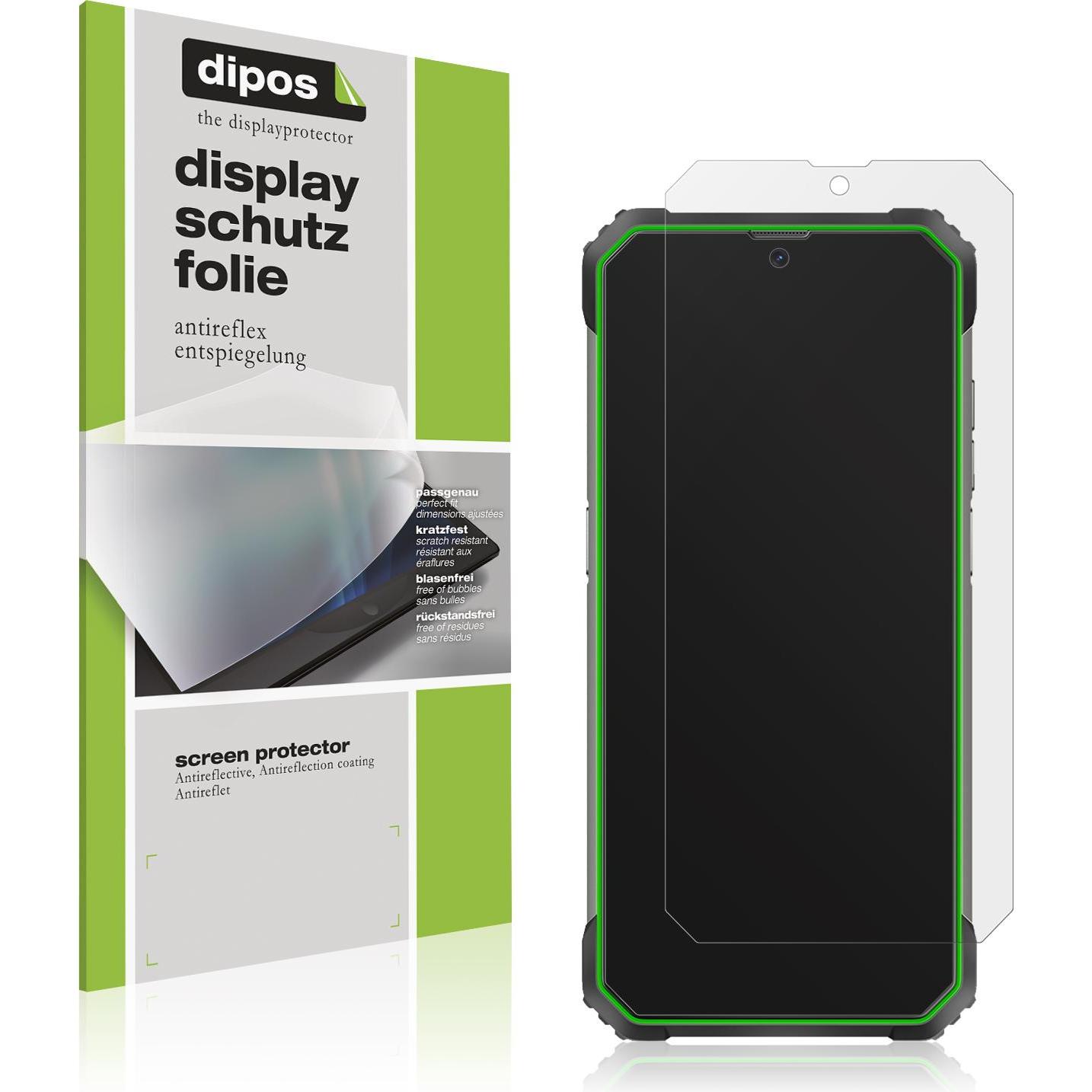 Dipos Displayschutzfolie Antireflex (5 Stück, Blackview BV8800), Smartphone Schutzfolie, Transparent