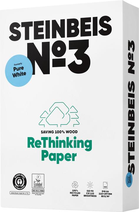 Actual product image Steinbeis No3 (A4, 2500 Sheets, 80 g/m²)