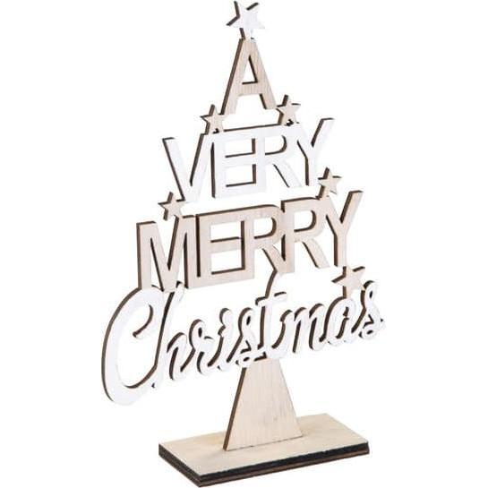 Thumbnail - MICA Living, Weihnachtsdeko, Baum Merry Christmas - ca. 14,5 x 4,5 x 22 cm