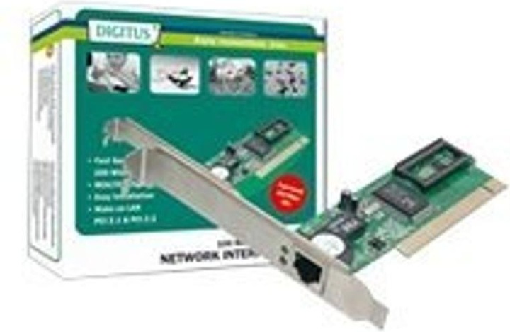 Image du produit Digitus Carte PCI Fast Ethernet 10/100Mbit 1xRJ-45 Realtek 8139 (PCI)