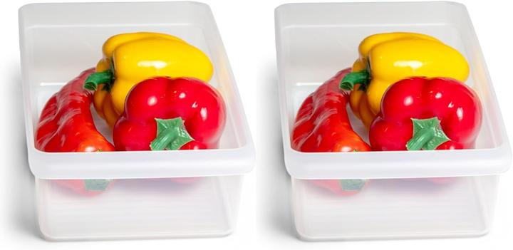 Actual product image Novaliv 2X Kühlschrank Organizer 30,5 x 7,5 x 16 cm BPA-frei Küchenordnung Made in Germany Kühlschra