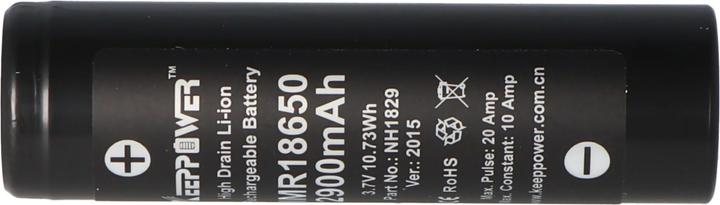 Actual product image Keeppower Akku IMR18650 - 10A (Flat Top) (1 pcs., 18650, 2900 mAh)