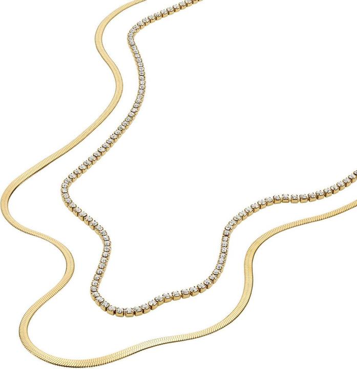 Image du produit Fossil Ellis Halskette (Acier inoxydable, 46 cm)