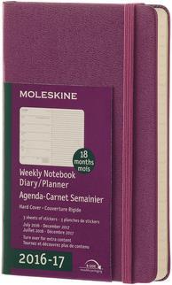 Moleskine Wochen-Notizkalender 18M (A6, Englisch)