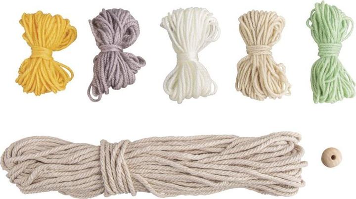 Actual product image Rayher Craft kit: rainbow made of macrame cord + wool