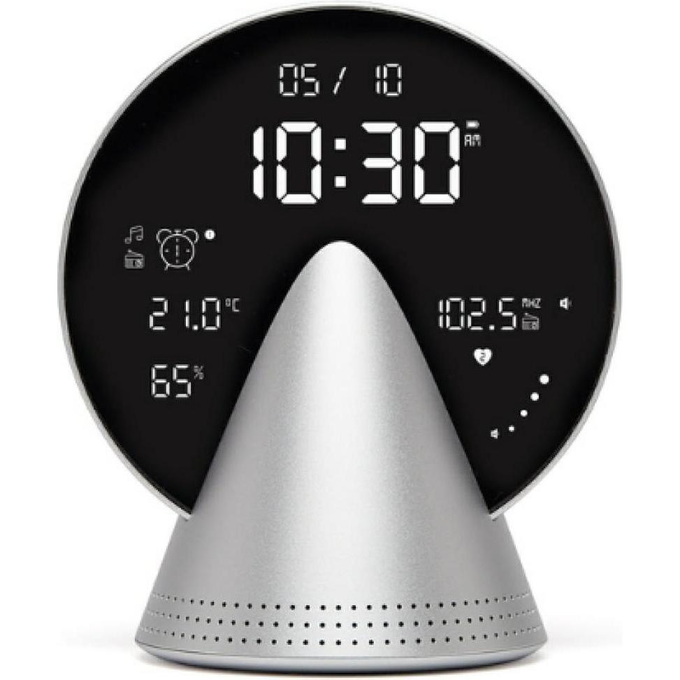 Lexon, Sveglia, Alarm clock Conic Clock aluminium