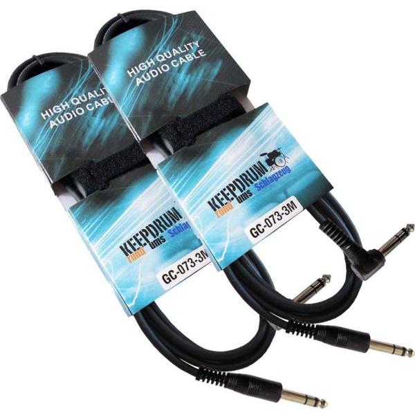 Thumbnail - keepdrum GC-073 3m Stereo Audio-Kabel 6,3mm (3 m), Audio Kabel
