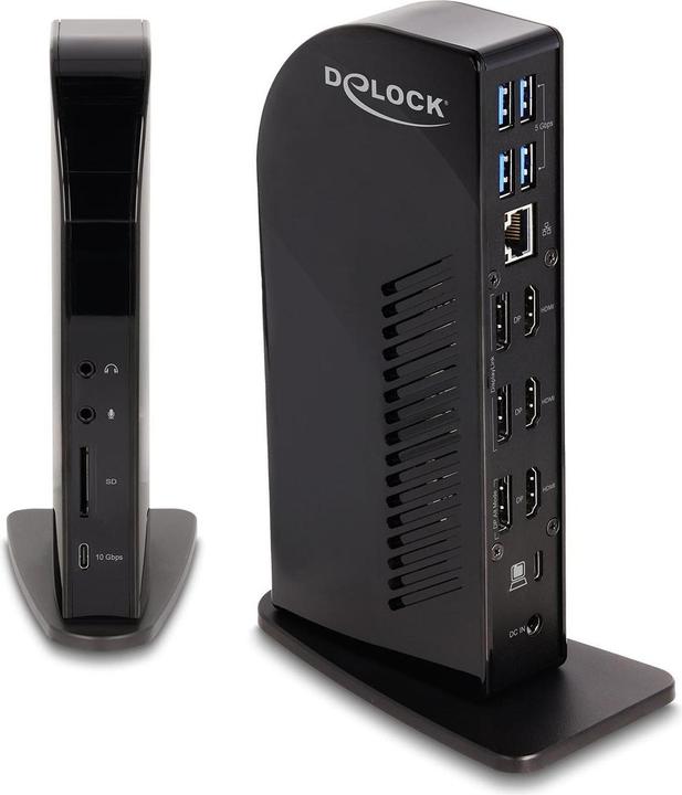 Image du produit Delock Station d'accueil USB Type-C triple écran avec DisplayL (USB-C, 5 Ports)