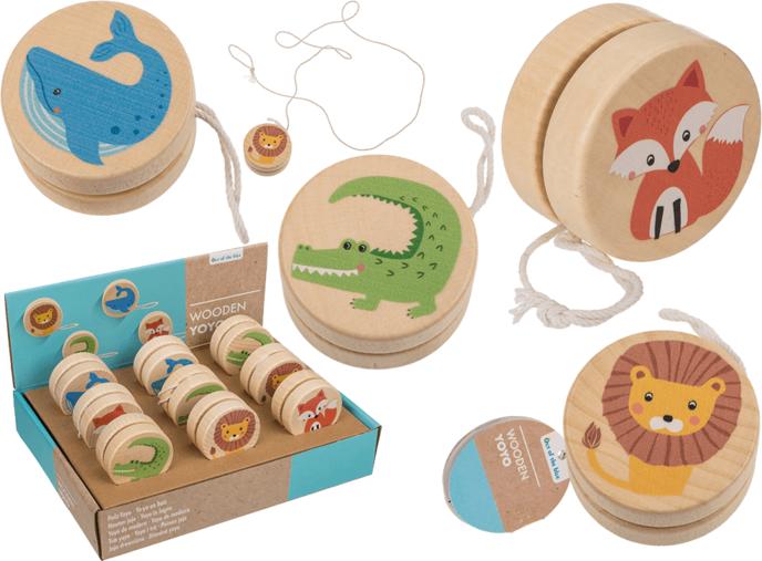 Image du produit Out of the blue Yo-yo en bois animaux assortis