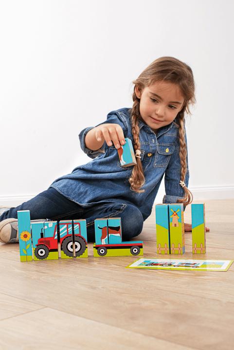 Image du produit Beleduc Puzzle à assembler La ferme (12 pièces)