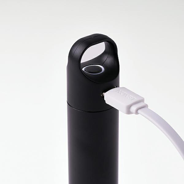 Actual product image Lexon Nomaday UV Straw Słomka wielokrotnego użytku z funkcją dezynfekcji UV czarny/black LL147N