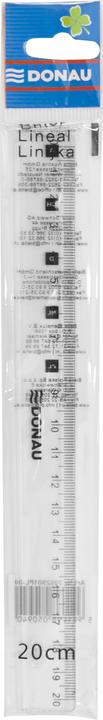 Image du produit Donau Règle 20cm, sacoche suspendue, claire (21.50 cm, Matières plastiques)