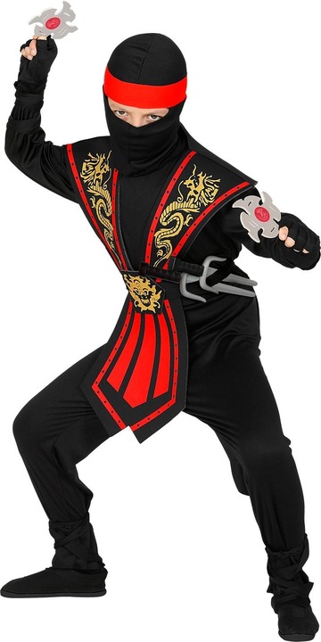 Actual product image Widmann Kombat ninja with weapon set (116)