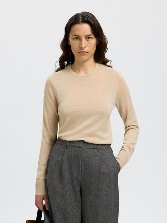 Produktbild Selected Femme Slfthea Ls Knit Merino O-Neck Noos (L)