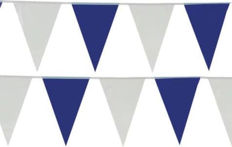 Produktbild Tib Wimpelkette aus Kunststoff blau-weiss
