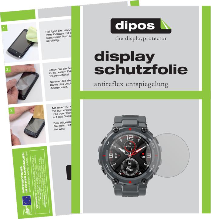 Actual product image Dipos Screen Protector Anti-Glare (Smartwatch, Amazfit T-Rex)