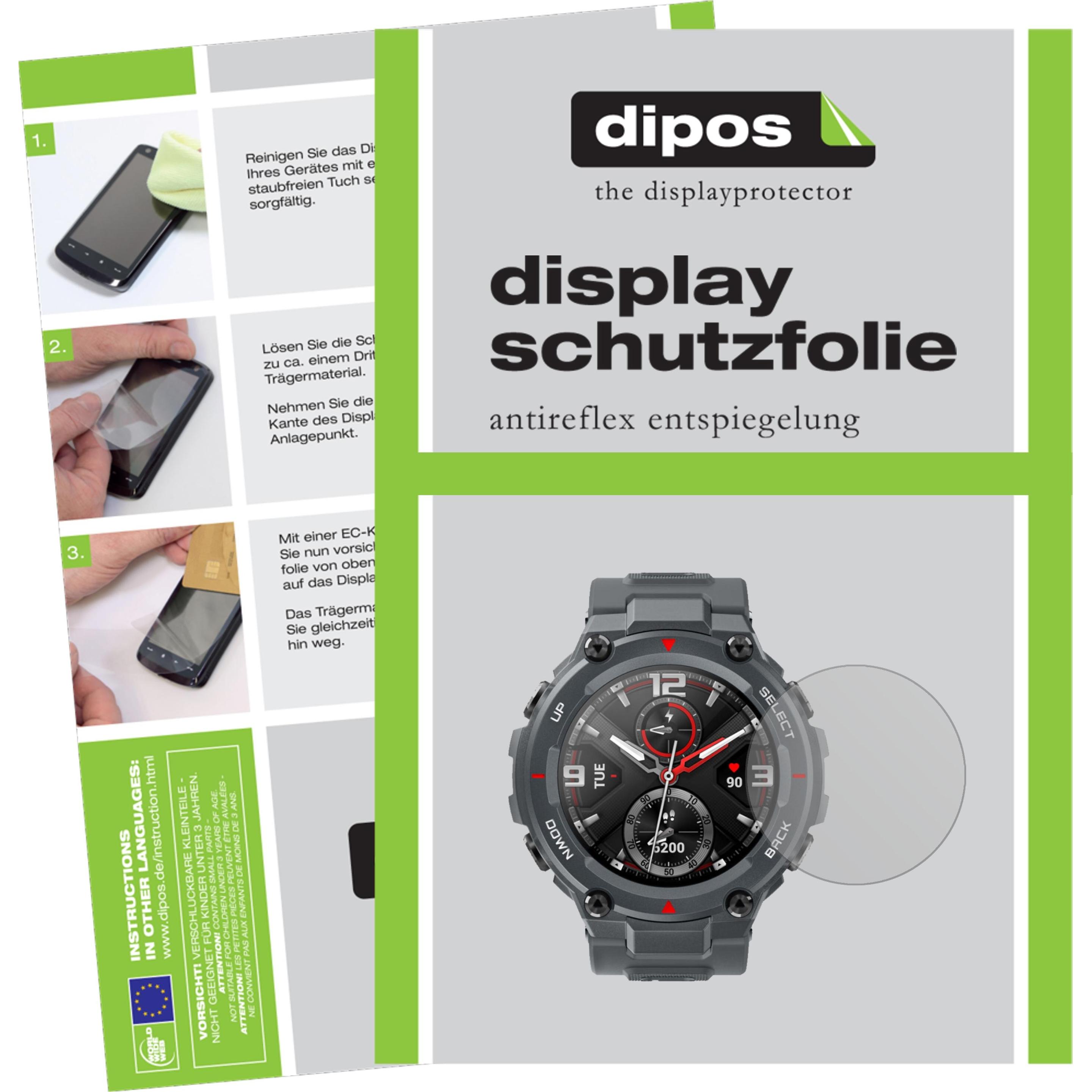 Dipos Displayschutzfolie Antireflex, Smartwatch Schutzfolie, Transparent