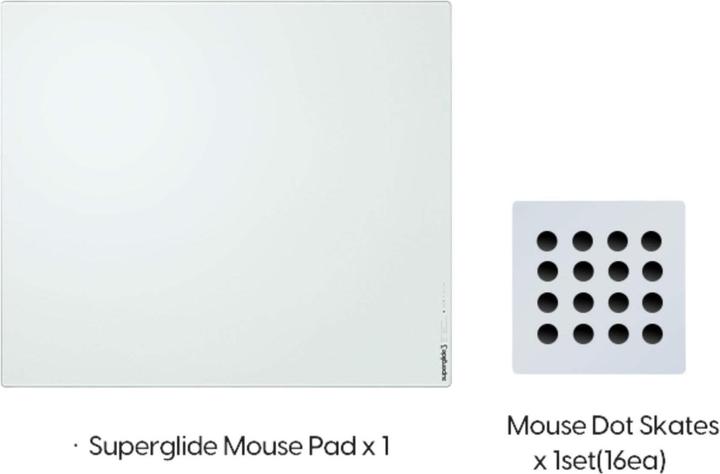 Actual product image Pulsar Superglide V3 Glass Pad Type-S - XL - Hvid (XL)