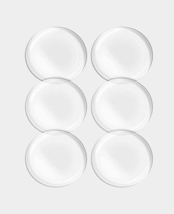 Werkstein Flache runde Türstopper (6 Stück, Ø 4 cm)