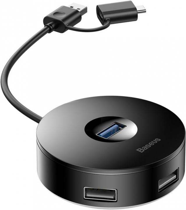 Actual product image Baseus 4 Port USB Hub OTG USB 3.0 Type C (USB-A, 3 ports)