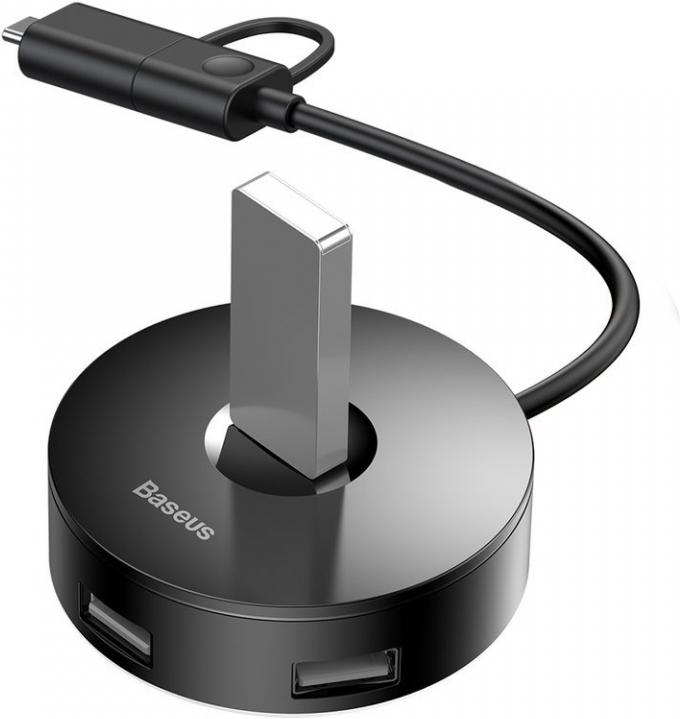 Actual product image Baseus 4 Port USB Hub OTG USB 3.0 Type C (USB-A, 3 ports)